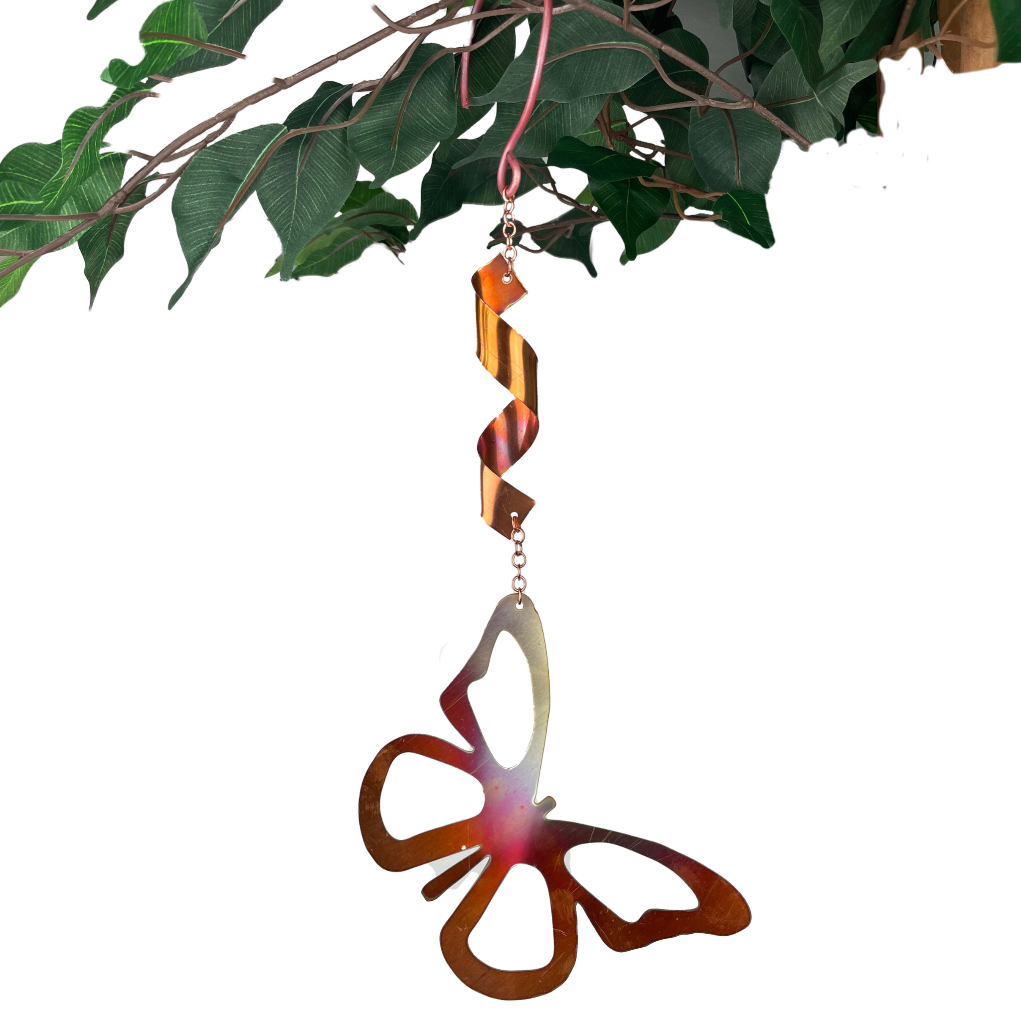 Large Natural Copper Spinners- Butterfly or Dragonfly: Dragonfly