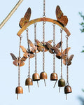Flamed Butterflies on Arch Wind Chime