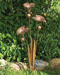 Flamed Triple Calla Lily Garden Stake