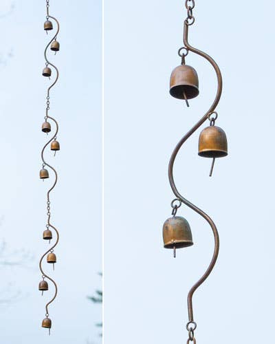 Flamed Bells Spiral Ornament