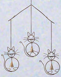 Flamed Cats w/Bells Wind Chime