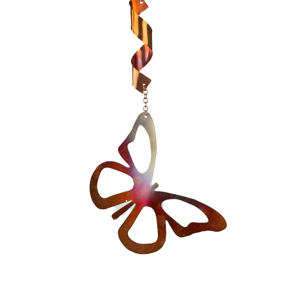 Large Natural Copper Spinners- Butterfly or Dragonfly: Dragonfly